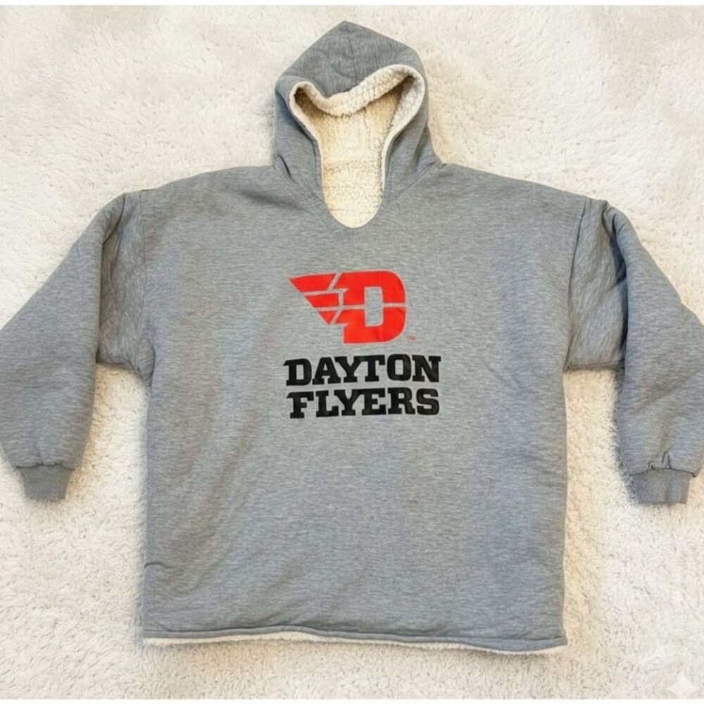 Dayton Flyers Sherpa Snuggie Huggie Pullover Blanket